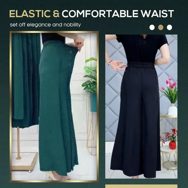 Stylish Pleated Wide Leg Pants