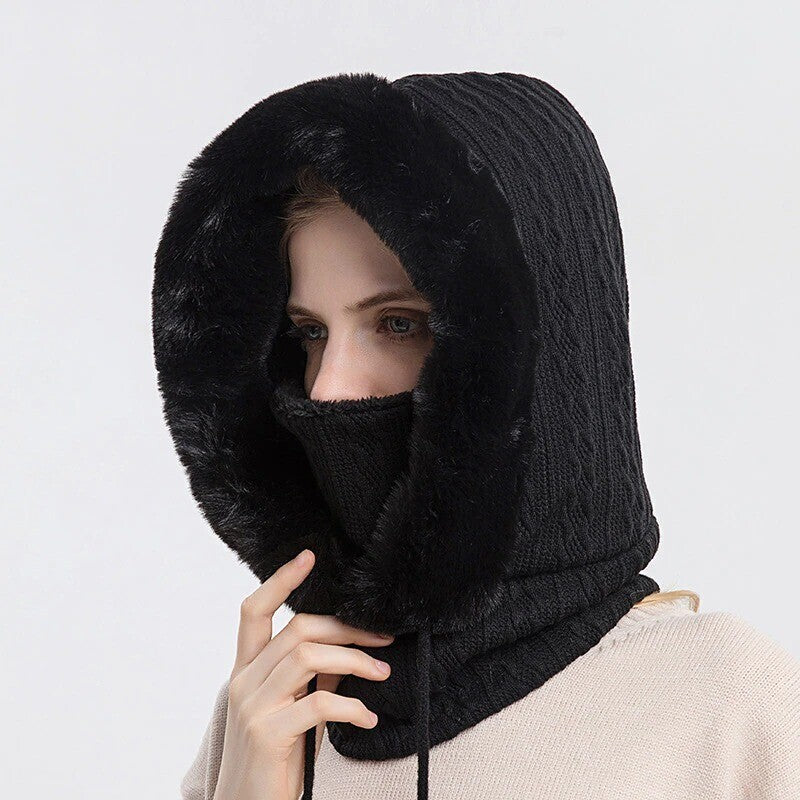 Winter Knit Set Unisex Warm Wind Proof Cap