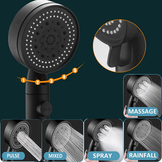ShowerFive Adjustable Shower Head