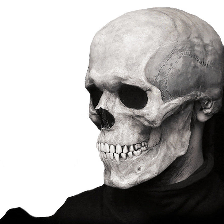 Full Head Skull Mask with Movable Jaw