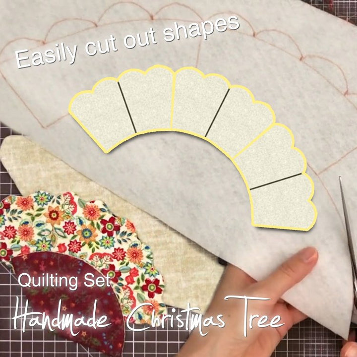 Handmade Christmas Tree Quilting Set 7PCS
