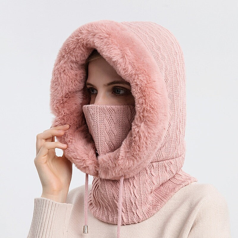 Winter Knit Set Unisex Warm Wind Proof Cap