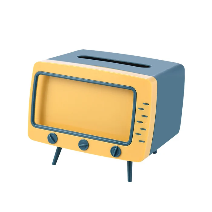 2 In 1 Mobile Phone Viewing Bracket TV Tissue Box