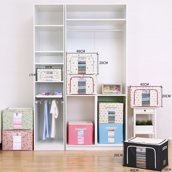 Multifunctional folding closet storage box
