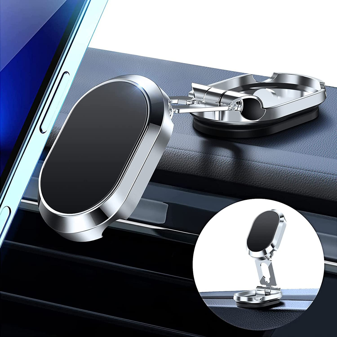 2022 New Alloy Folding Magnetic Car Phone Holder