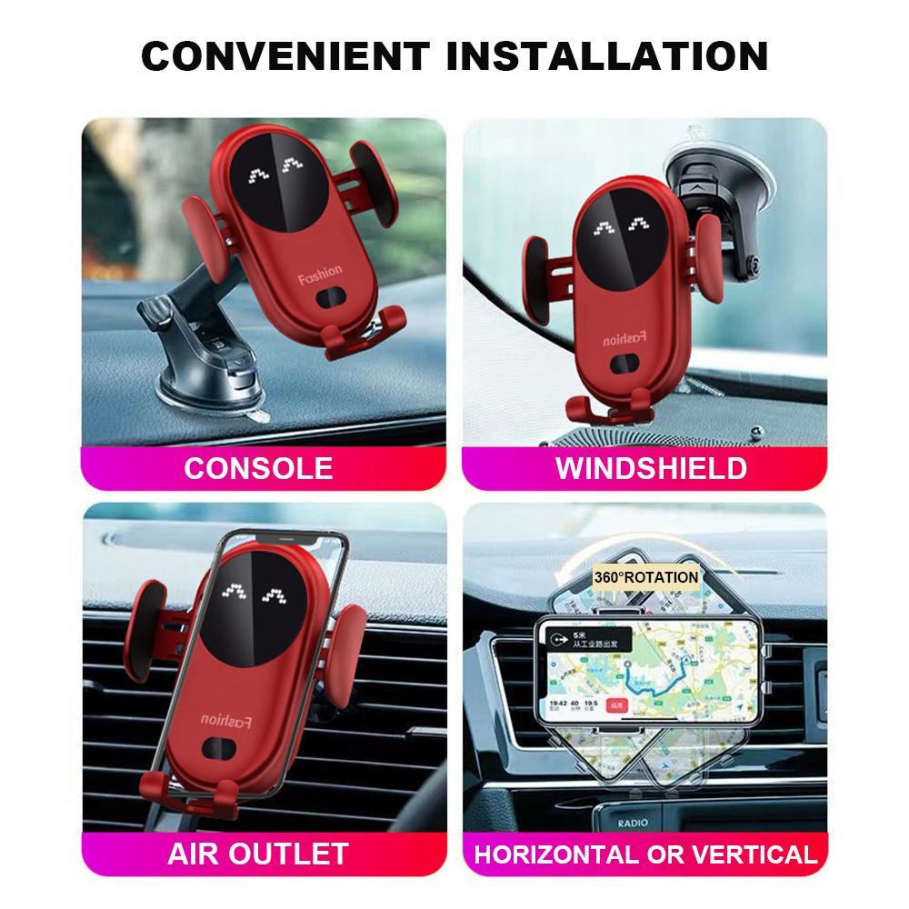 Car Wireless Auto Sensing Charger Phone Holder