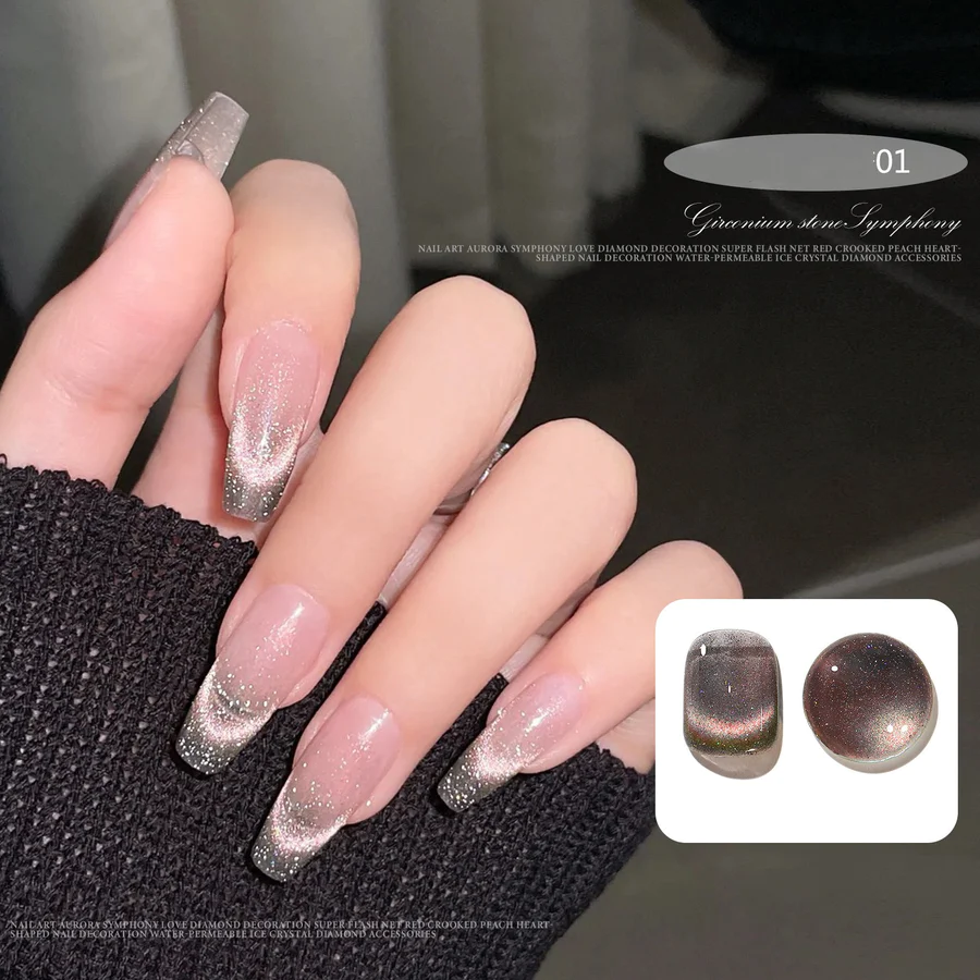 CAT MAGNETIC GEL NAIL POLISH SEMI PERMANENT DYNAMIC GLITTER