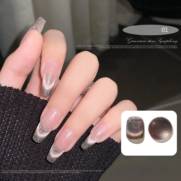 CAT MAGNETIC GEL NAIL POLISH SEMI PERMANENT DYNAMIC GLITTER