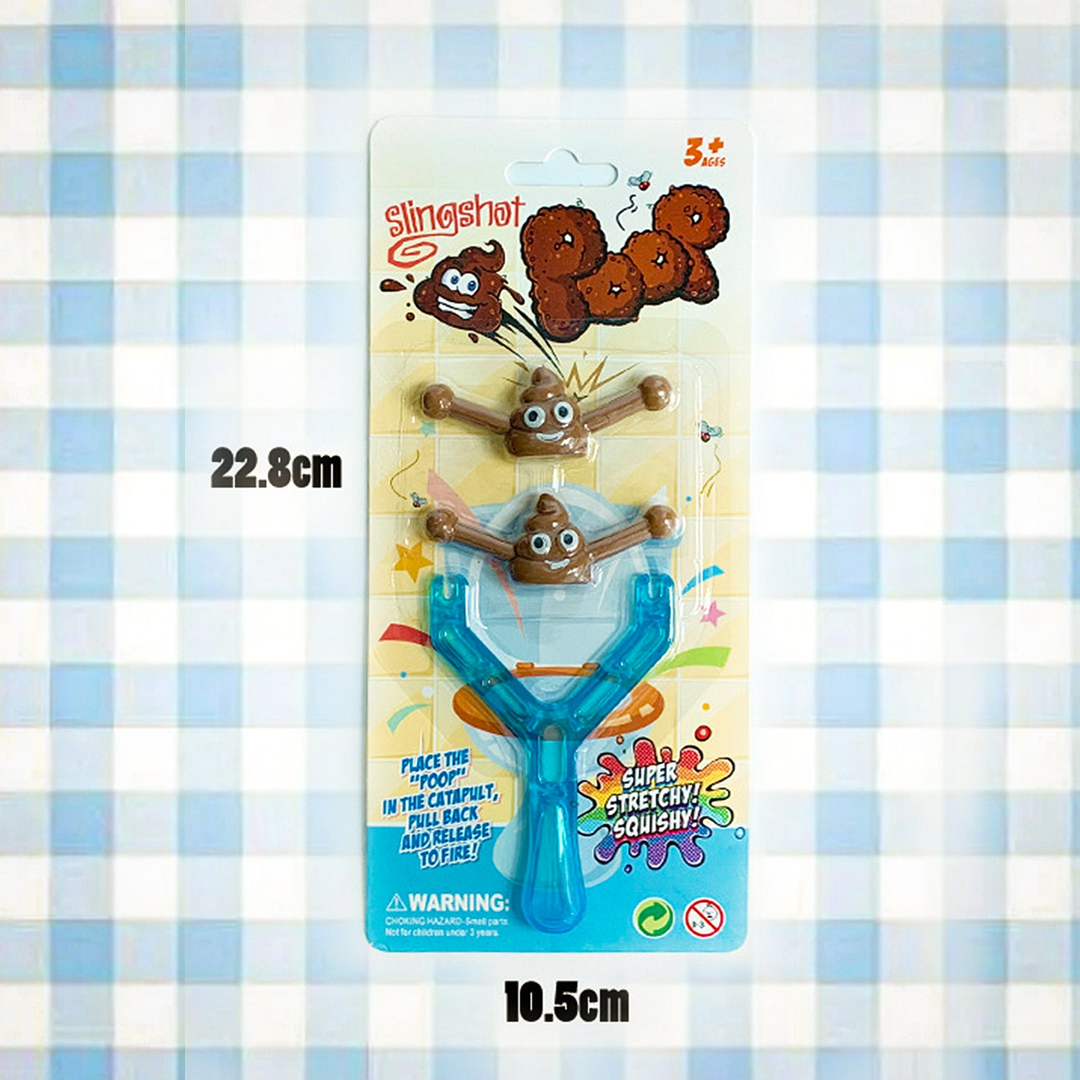 Smiley Poop Slingshot Toy