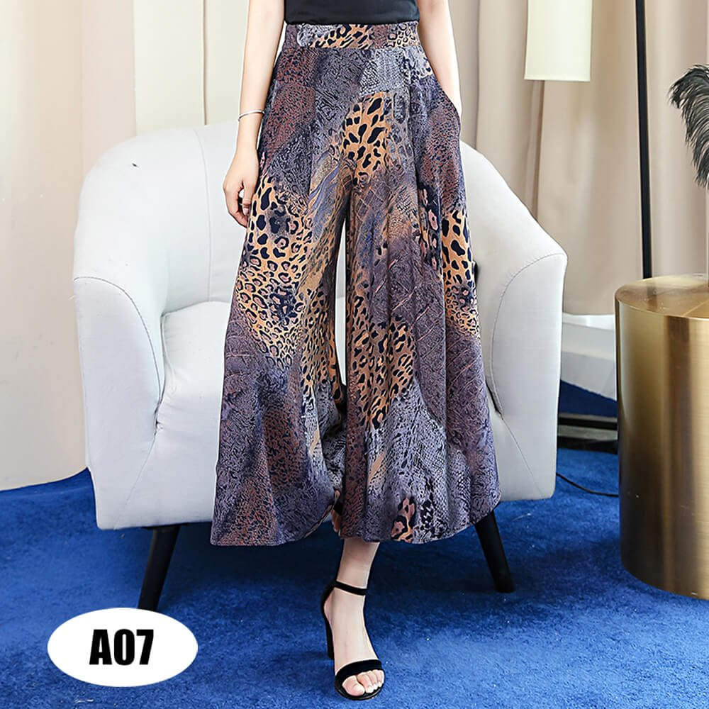 Womens High Waist Casual Wide Leg Pants