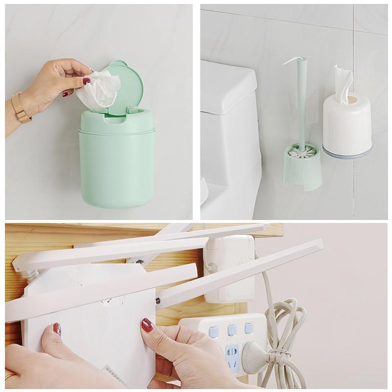 Double sided adhesive wall hook