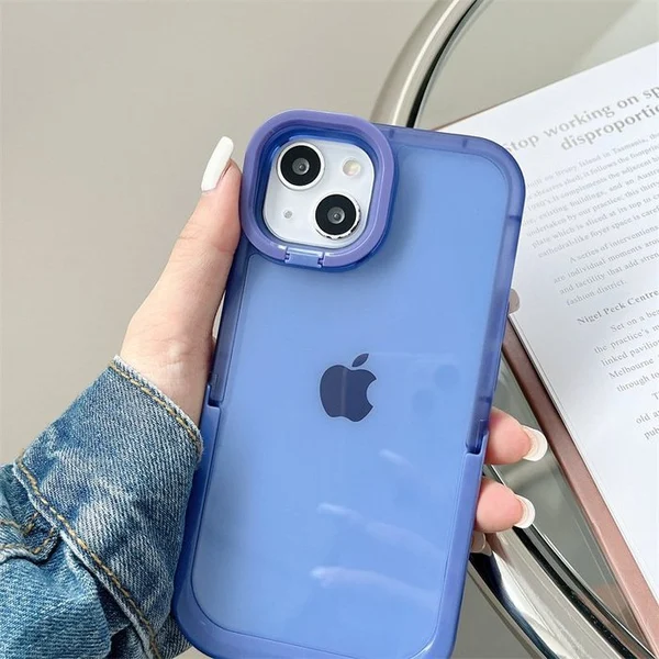 2022 NEW Double Stand Transparent TPU Phone Case