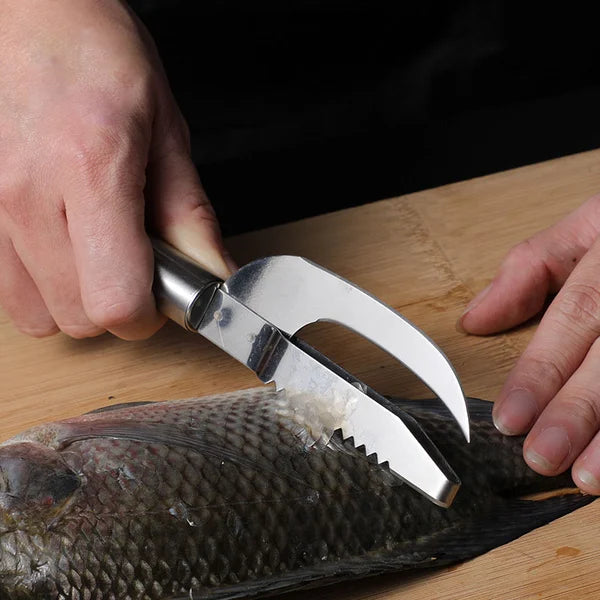Fish Scale Knife Cut Scrape Dig 3 in 1