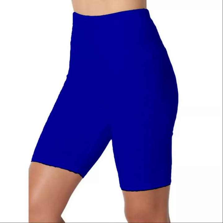 Womens solid color flat five-point yoga sports and leisure pants