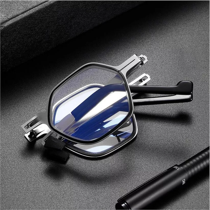 SCREWLESS ULTRA LIGHT TITANIUM FOLDING GLASSES