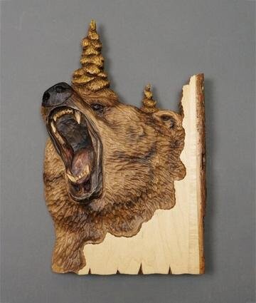Animal Carving Handcraft Wall Hanging