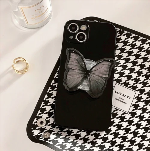 Black Butterfly Stand Phone Case