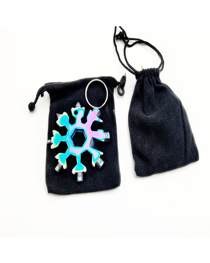 Portable 18 In 1 Mini Snowflake Pocket Multitool