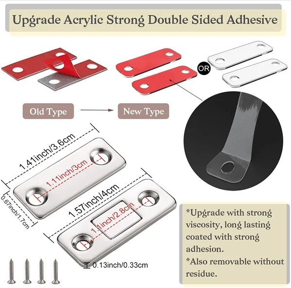 Ultra thin invisible cabinet door magnets