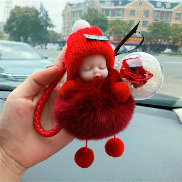 Super Cute Furry Doll Keychain
