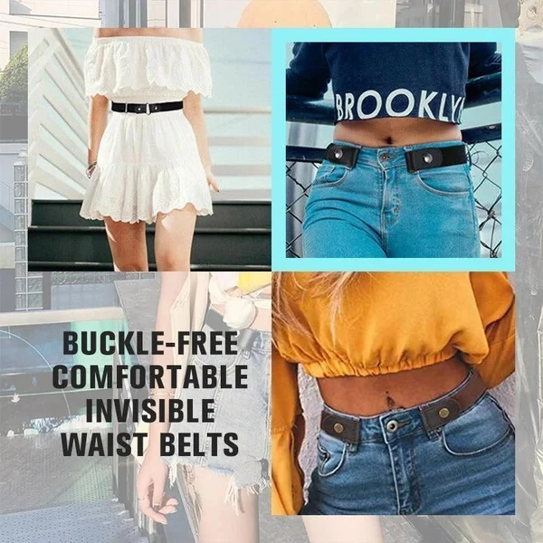 BUCKLE FREE INVISIBLE ELASTIC WAIST BELTS