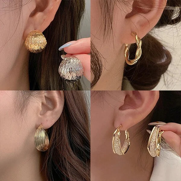 Fashion Oval Earrings