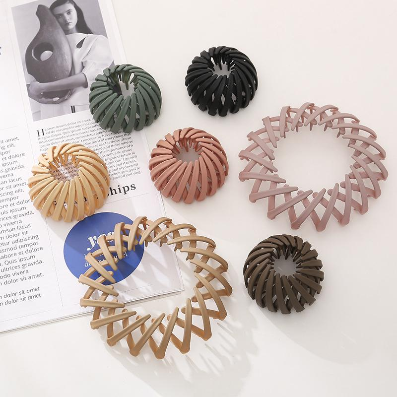 Simple Hair Styling Birds Nest Plate Hairpin