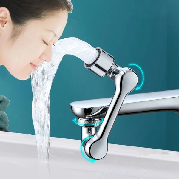 Rotating 1080° robotic arm faucet