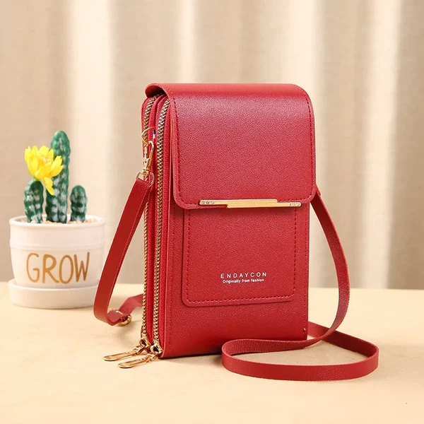 Anti theft leather bag