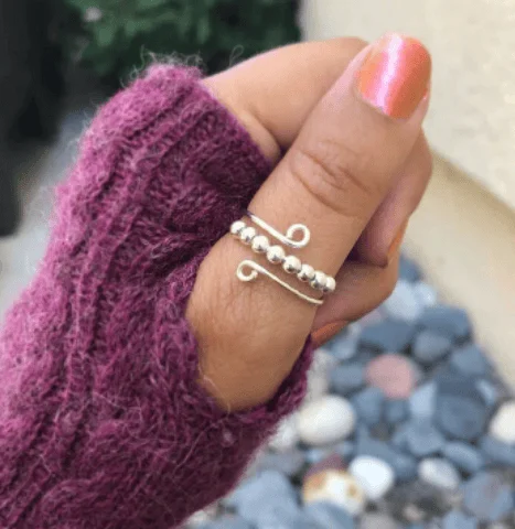 Circle Beads Fidget Ring
