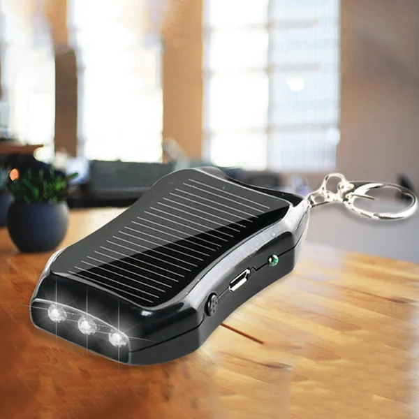 1000mAH Solar Power Bank Keychain