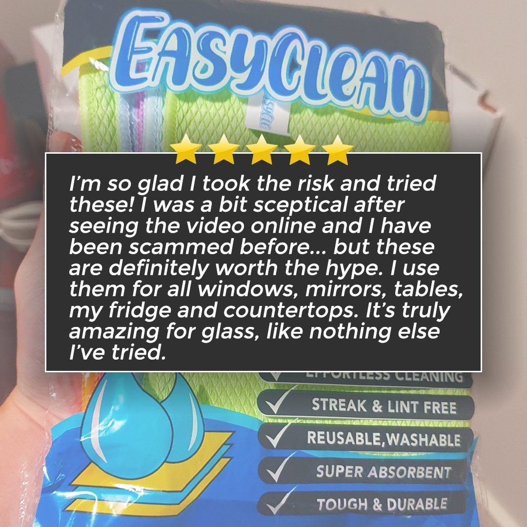 NanoScale Streak Free Miracle Cleaning Cloths Reusable