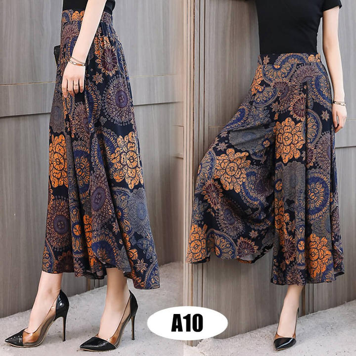 Womens High Waist Casual Wide Leg Pants