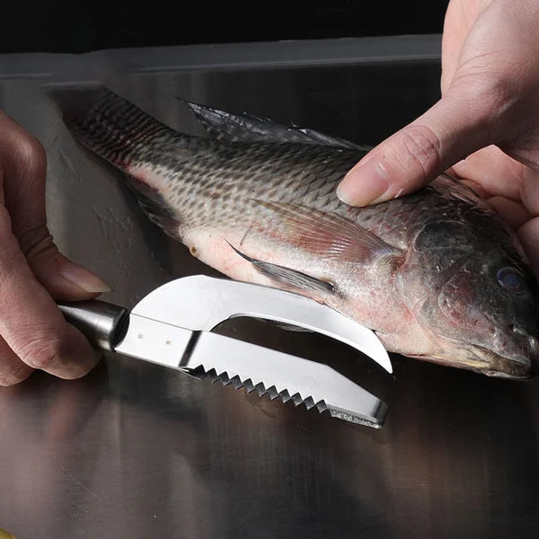 Fish Scale Knife Cut Scrape Dig 3 in 1