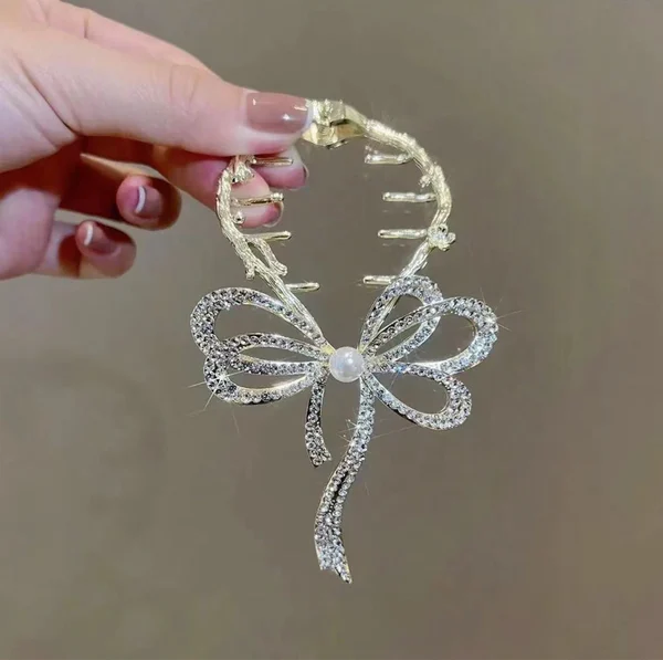 Bow light luxury premium feeling hairpin