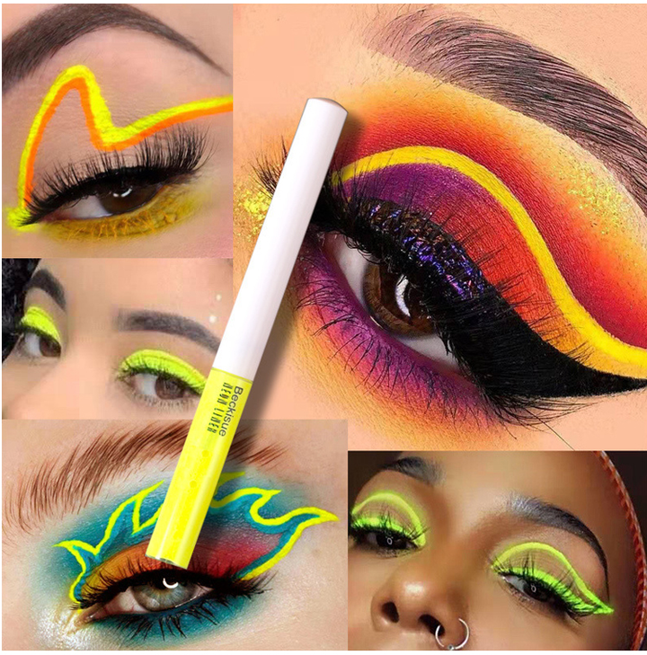 Rainbow Neon Eyeliner Flurescent Waterproof Eyeliner Pen