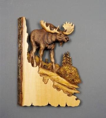 Animal Carving Handcraft Wall Hanging