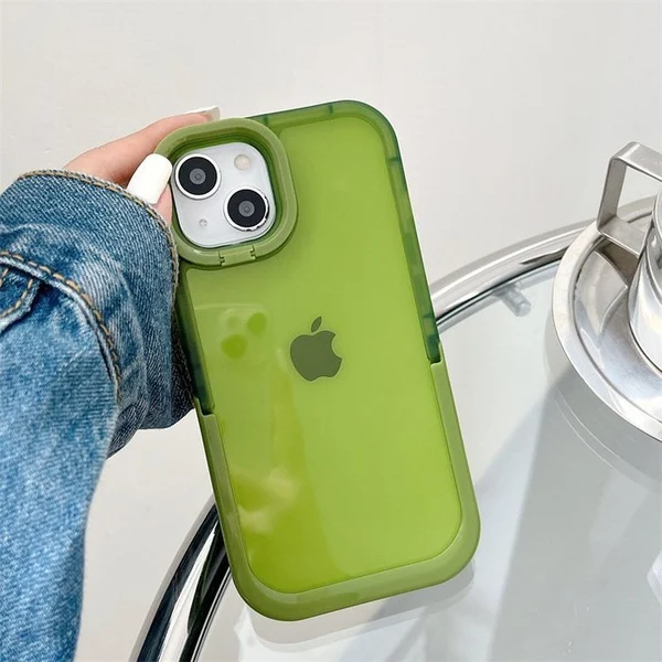 2022 NEW Double Stand Transparent TPU Phone Case