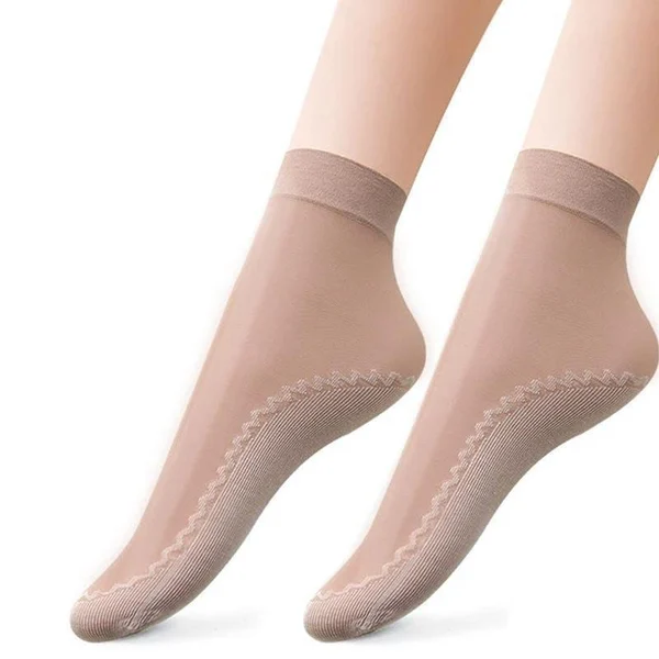 Silky Anti Slip Cotton Socks