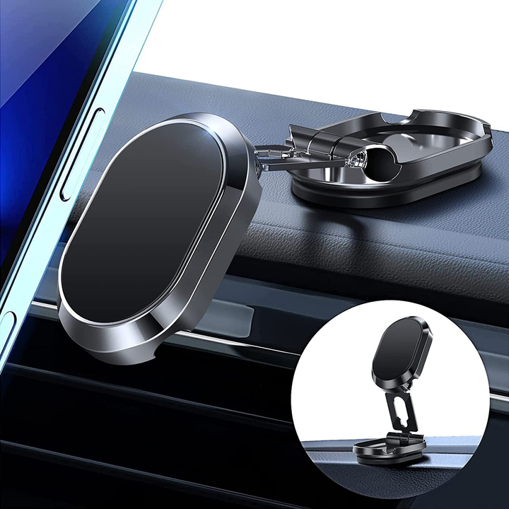 2022 New Alloy Folding Magnetic Car Phone Holder