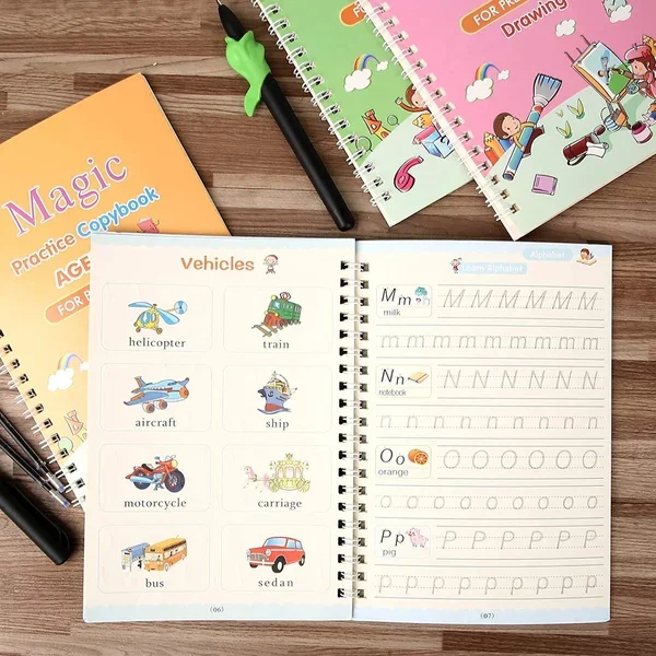 Reusable Copybook With Pen