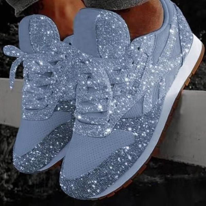 New Style Women s Casual Shoes Thick and Shiny Shoes