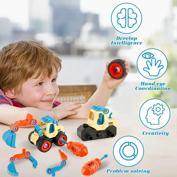Construction Truck Toys Set