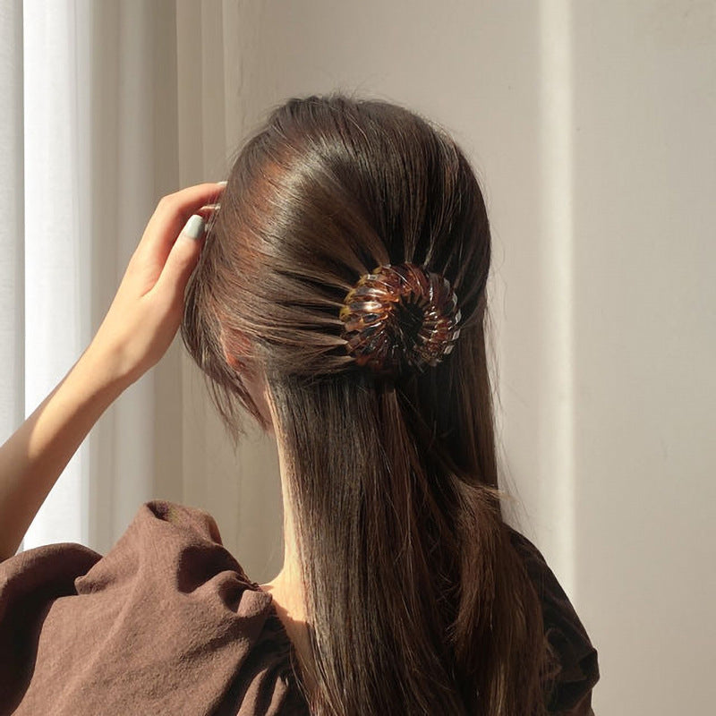 Lazy Birds Nest Plate Hairpin