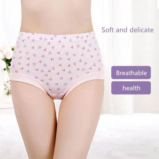 6 PCS Oversize  Cotton High Waist Comfortable Panties