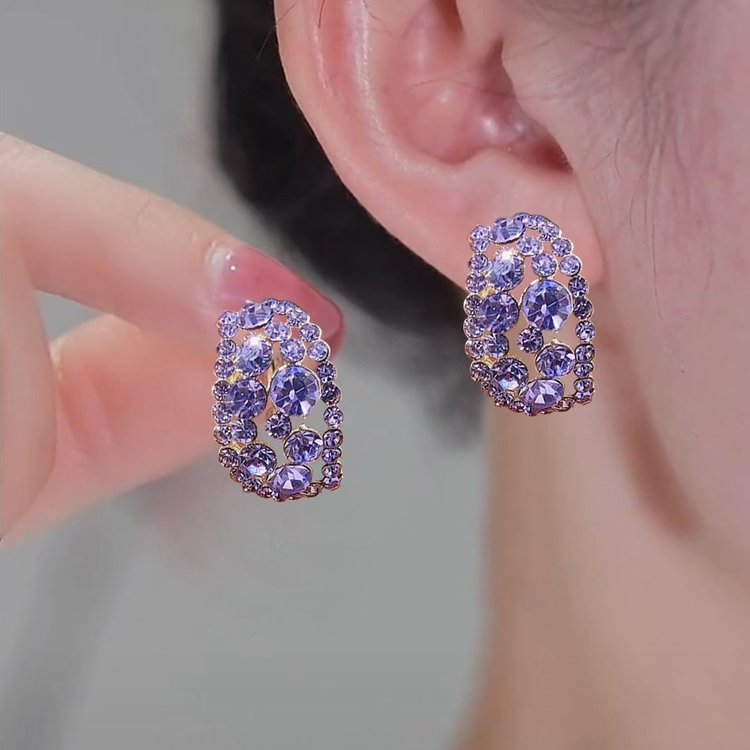 Full Diamond Sparkle Earrings