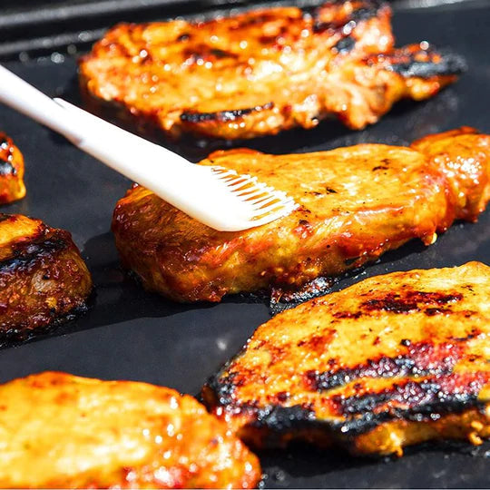 Non Stick BBQ Grill Mats with cutting box