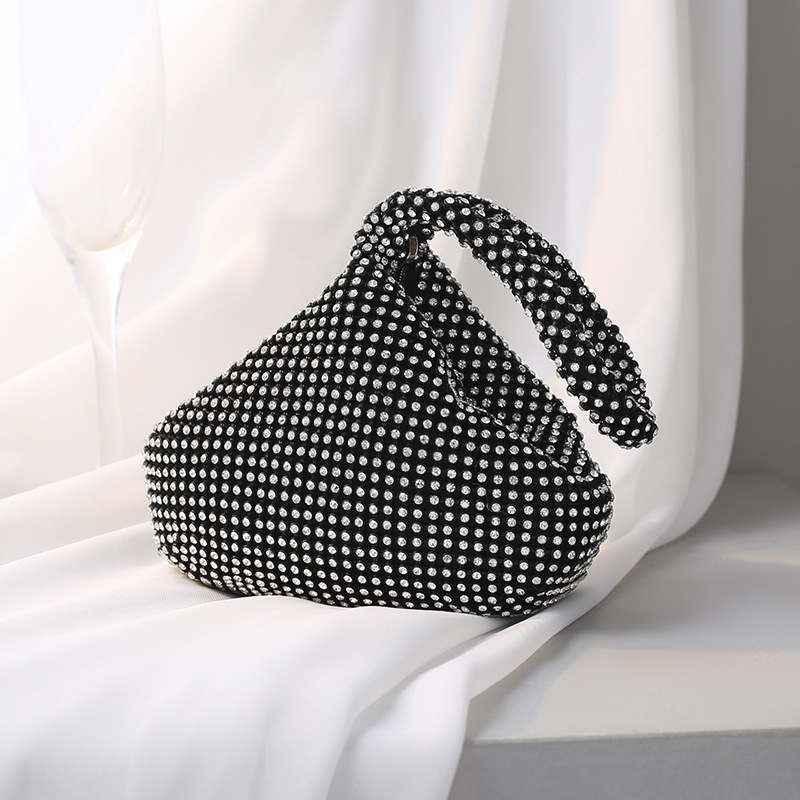 Fashion Vintage Womens Triangle Glitter Handbag
