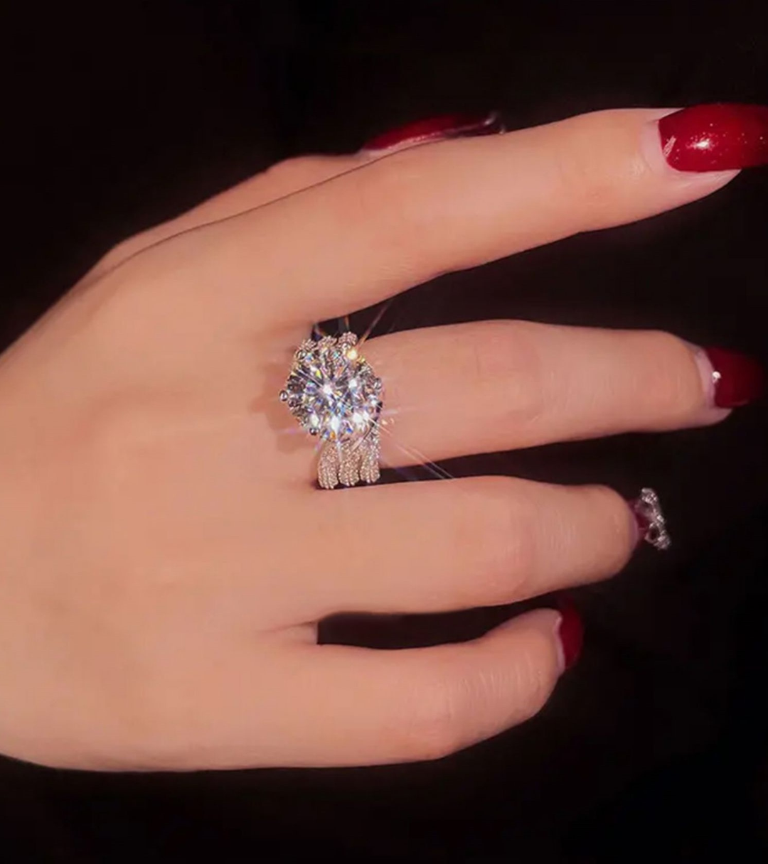 3 Carat Super Sparkling Diamond Ring