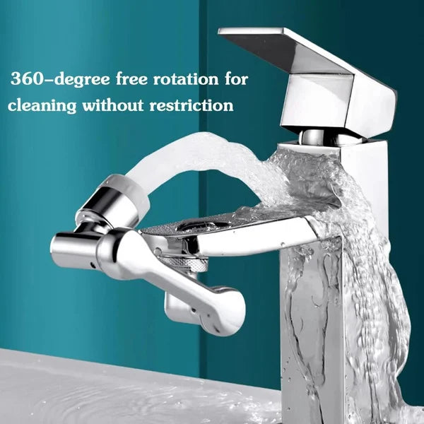 Rotating 1080° robotic arm faucet